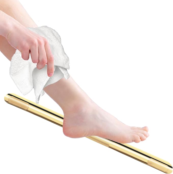 Shower Foot Rest, Corner Shower Bar by FINSBURYHARDWARE