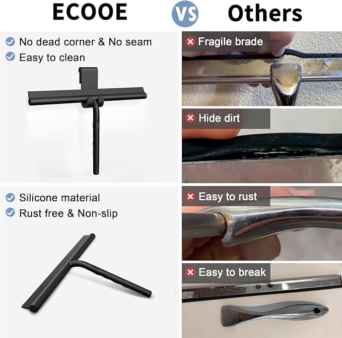 ecooe Silicone Shower Squeegee - Image 6