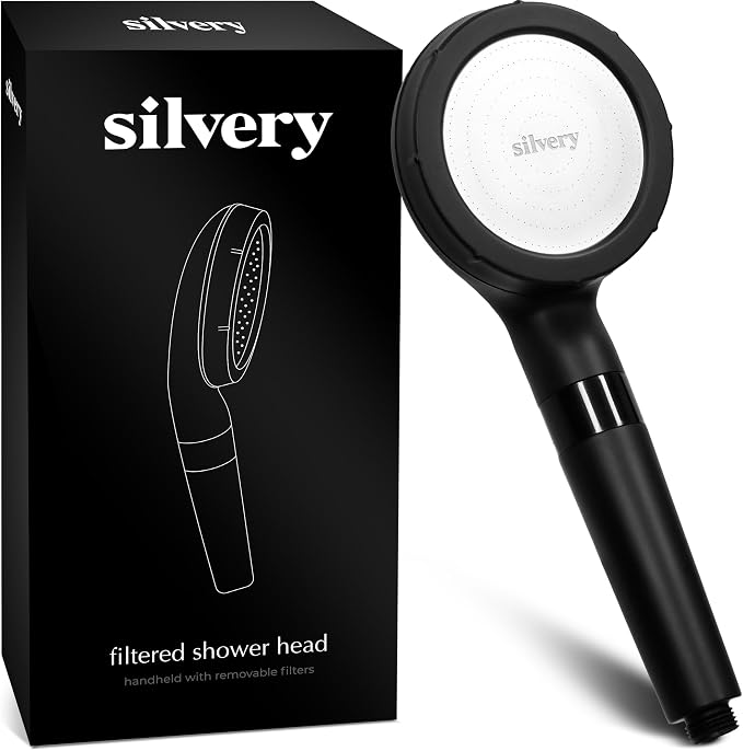 Silvery High Pressure Filtered Shower Head by Silvery