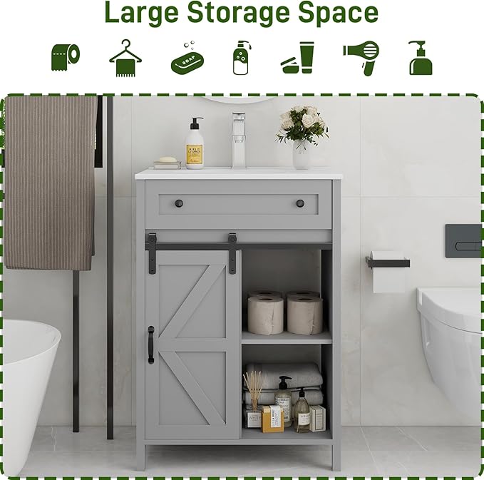 Vabches 24 Inch Bathroom Vanity - Image 4