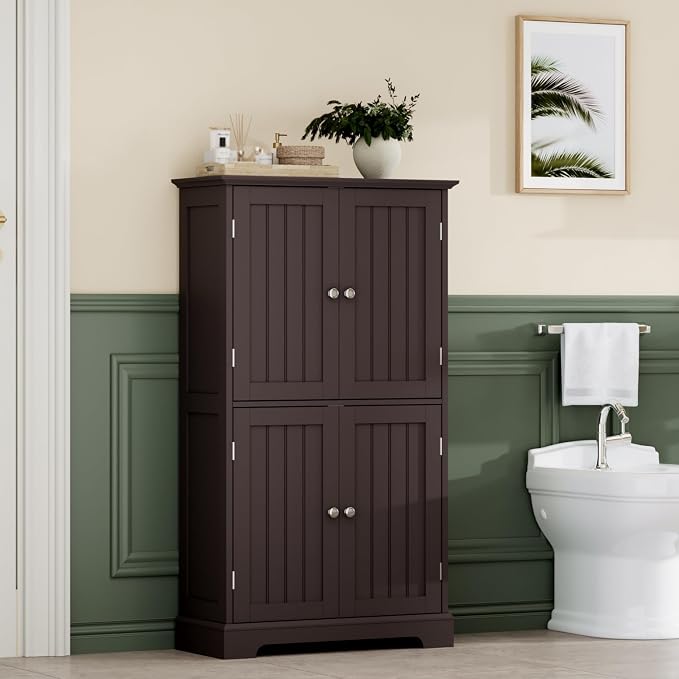 ChooChoo Bathroom Floor Cabinet, Modern Bathroom Storage Cabinet - Image 2