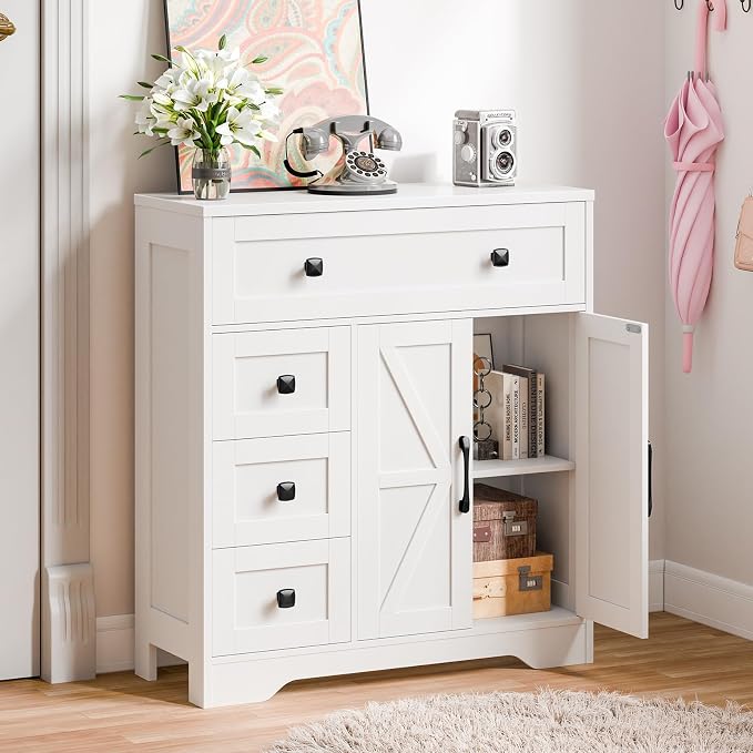 Vabches Farmhouse Storage Cabinet - Image 4