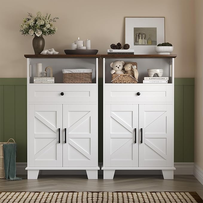 Farmhouse Bathroom Storage Cabinet - Image 5