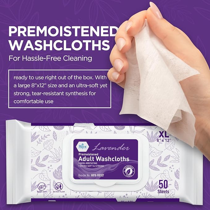 MED PRIDE Premoistened Disposable Washcloths - Image 4