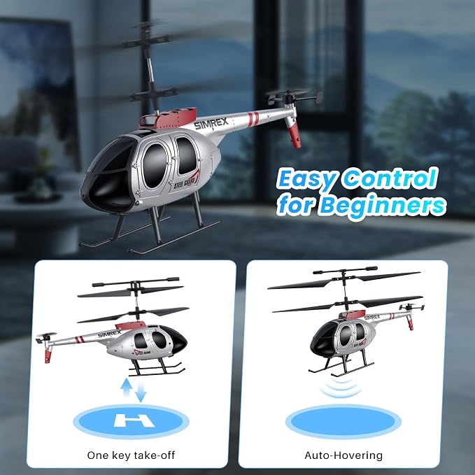SIMREX RC Helicopter, Remote Control Helicopter Toy - Image 4