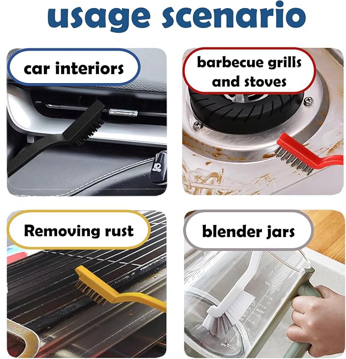 Crevice Cleaning Brush Set, Tight Spaces & More - Image 6