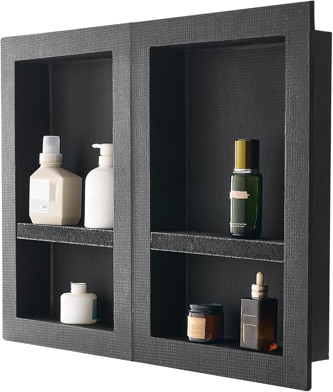 VEVOR Shower Niche, 16 x 24 inch + 16 x 24 inch Recessed Wall Niche by VEVOR