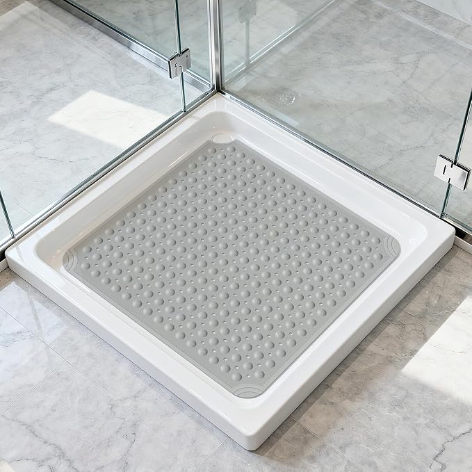 OTHWAY Square Shower Mat 32x32, TPE Non-Slip Shower Mats - Image 7