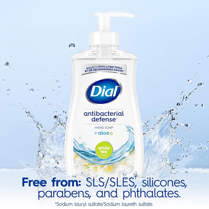Dial Antibacterial Defense Liquid Hand Soap + Aloe, 11 Fl Oz, - Image 4