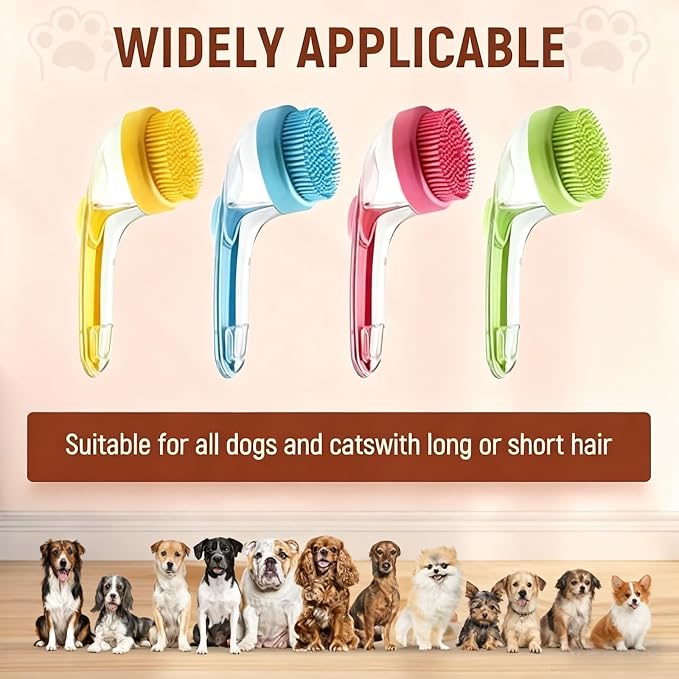 Pet Bath Brush 2 in 1 Dog Shampoo Brush - Image 7