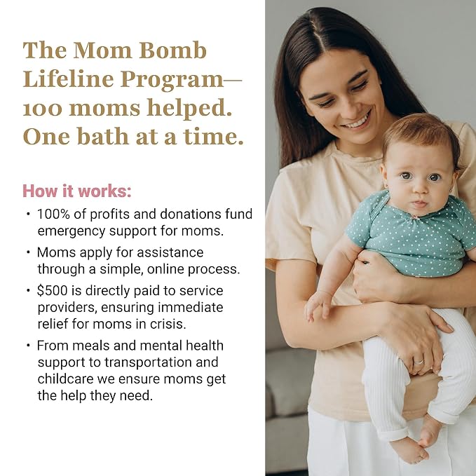 Mom Bomb Coconut Lime Bath Bomb – Essential Oils, Clean Ingredients – Relaxing - Image 6