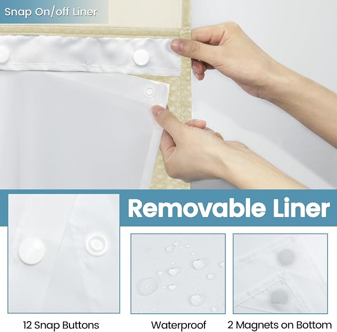 Ivory Hotel Shower Curtain - Image 6