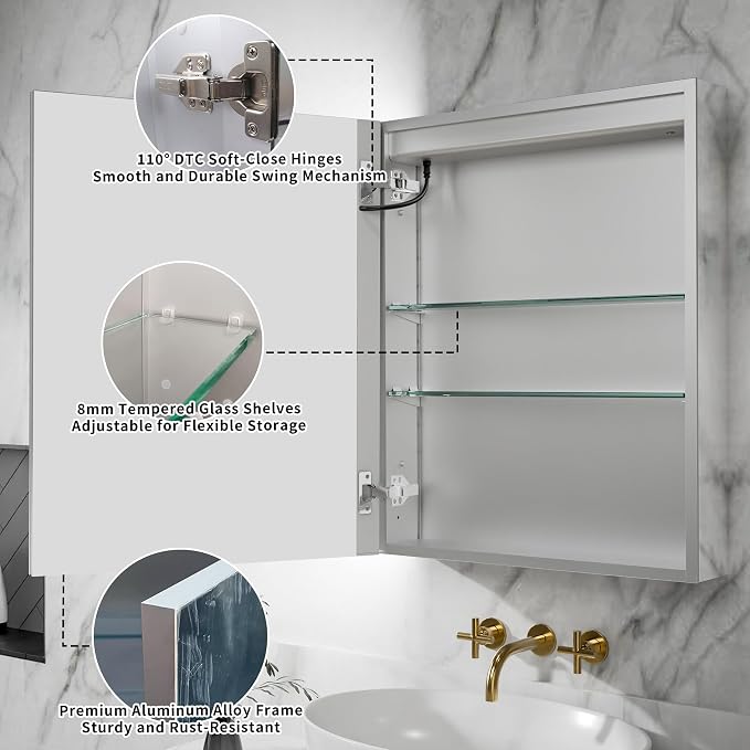 GroGro Lighted Medicine Cabinet - Image 5