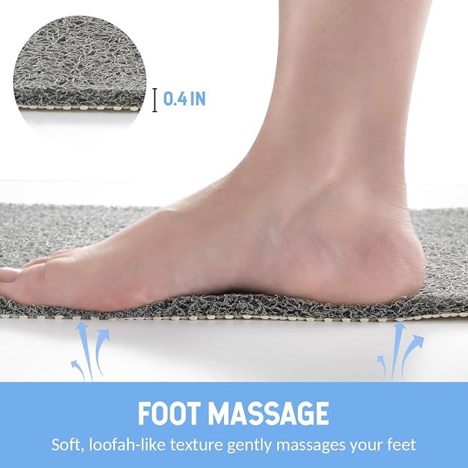 Non Slip Shower Mat, Anti Slip Bath Mat, Quick Drying Bath Tub Mats, Foot - Image 5