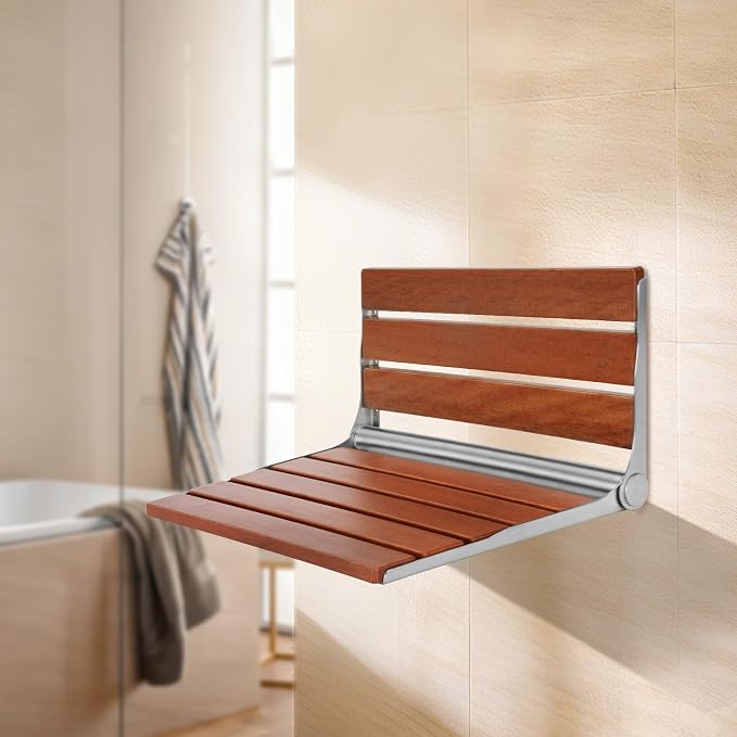20" Premium Folding Shower Seat Wall Mounted - Image 6