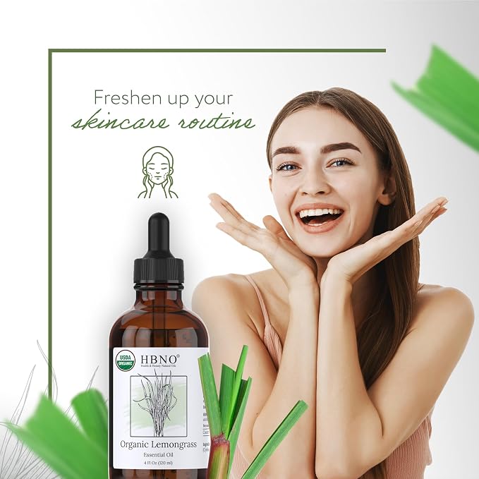 HBNO Organic Lemongrass Essential Oil - Image 5