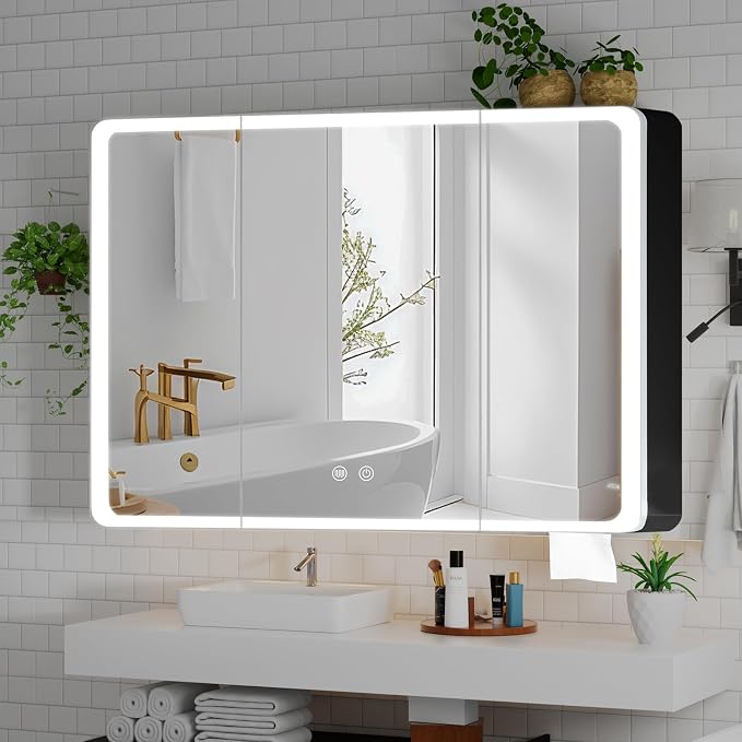 Lighted Bathroom Medicine Cabinet by Unknown