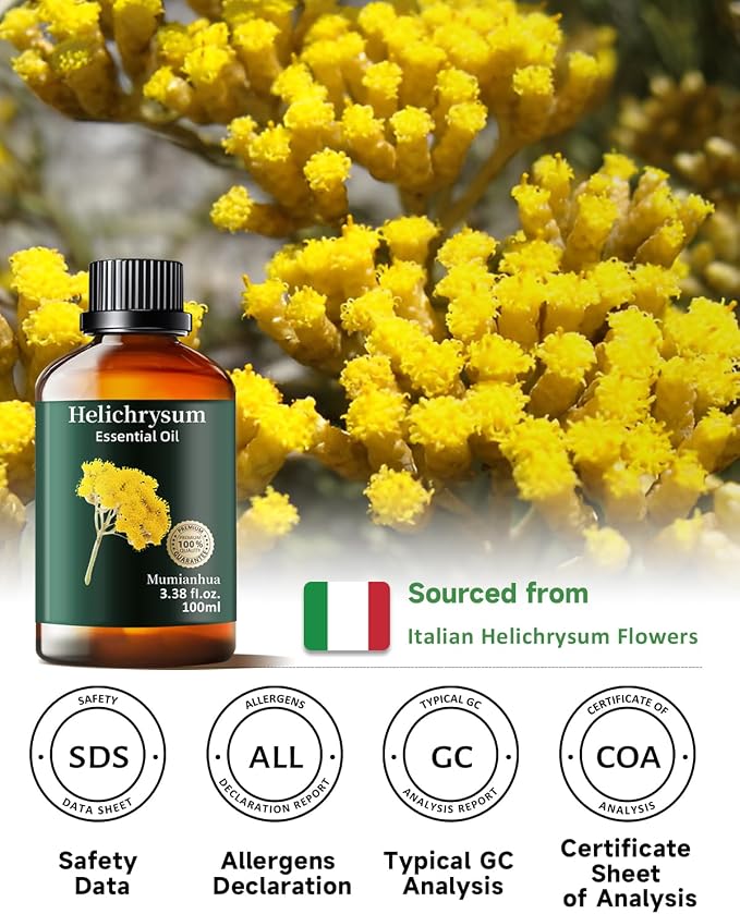 Helichrysum Essential Oil Pure, Mumianhua Natural Helichrysum Oil - Image 6