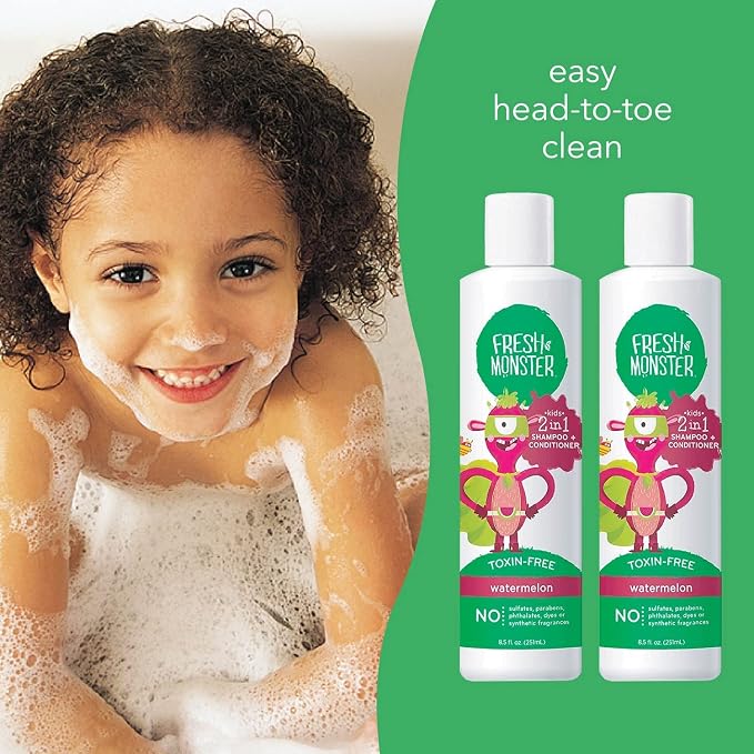 Fresh Monster 2-in-1 Shampoo & Body Wash, Toxin-Free, Hypoallergenic, Natural - Image 5