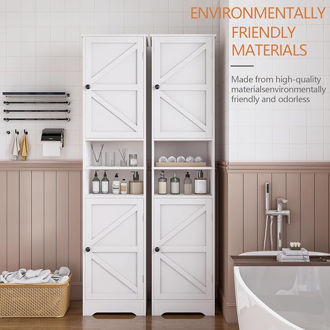 Tall Bathroom Cabinet, Storage Cabinet - Image 5