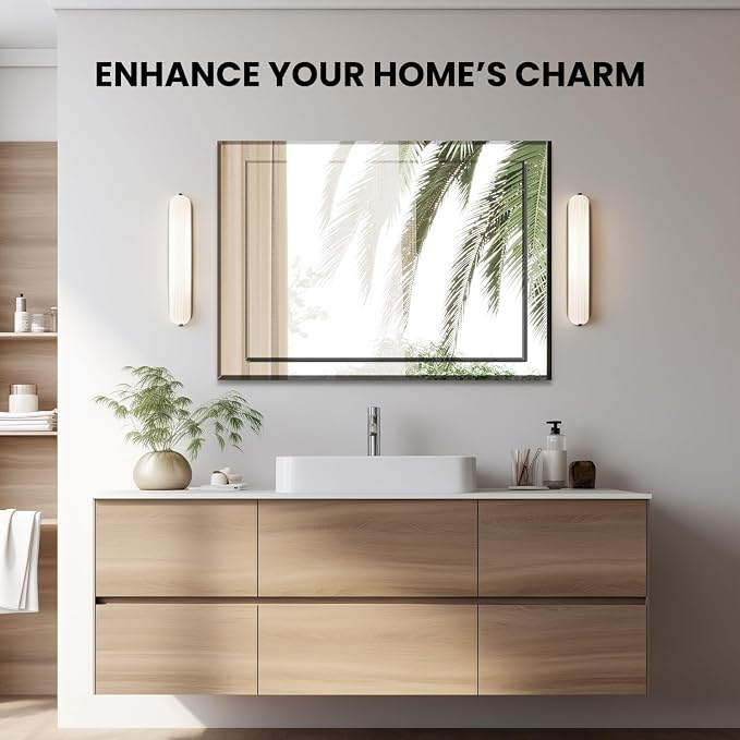 VASUHOME 22x32 Inch Frameless Double Layered Mirror - Image 5
