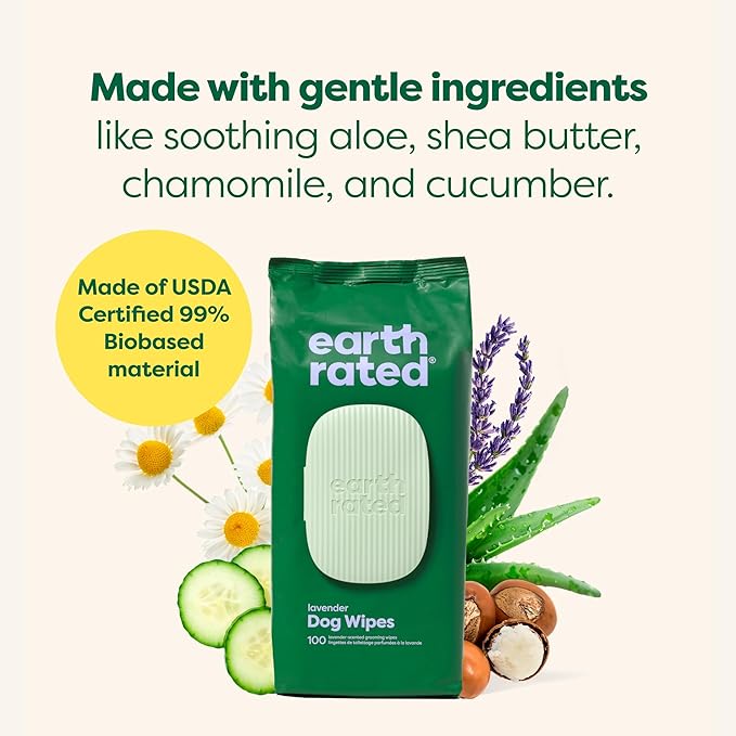 Earth Rated Dog Wipes, Hypoallergenic, Cleaning and Hydrating, - Image 5