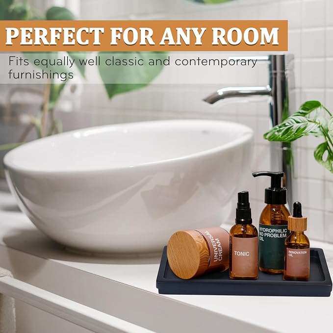 Acacia Wood Decorative Vanity Tray - Image 4