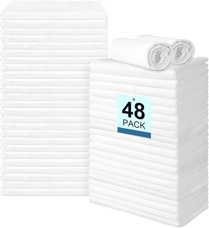 48 Pack Hand Towels Set by Unimade