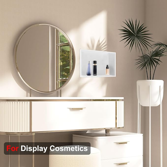 Shower Niche, 12 * 24 Stainless Steel Elegant Bathroom Niche, No Tile Needed - Image 5