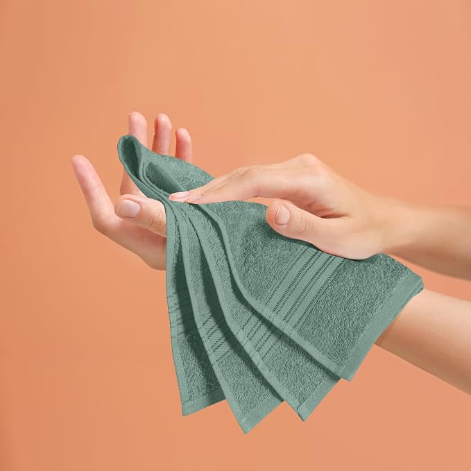 BOUTIQUO Ultra Soft Cotton 6 -Piece Hand Towel Set 16x24 Inch, Spa & General - Image 5