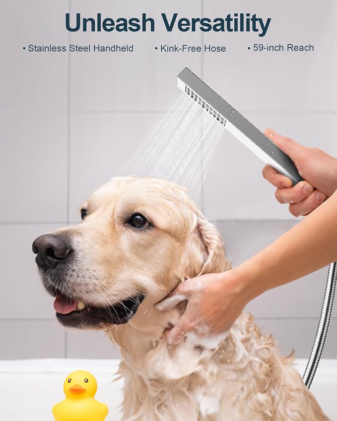 Thermostatic Shower System, Dual Rainfall Shower Heads - Image 7