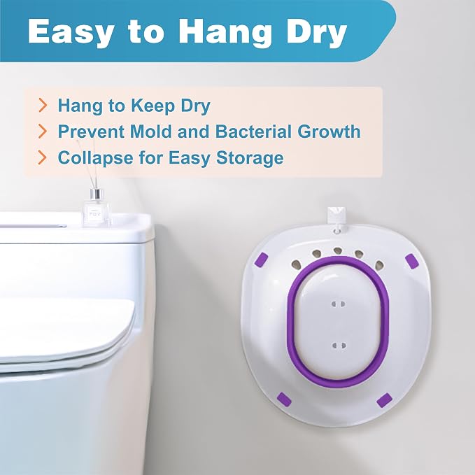 Pochik Sitz Bath for Toilet Seat Hemorrhoids and Postpartum Care, Yoni Steam - Image 3