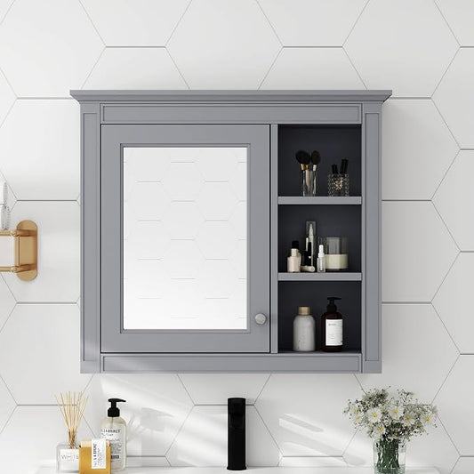 30'' x 28'' Medicine Cabinet, Wall Mounted Bathroom Storage Cabinet, Modern by THINK30