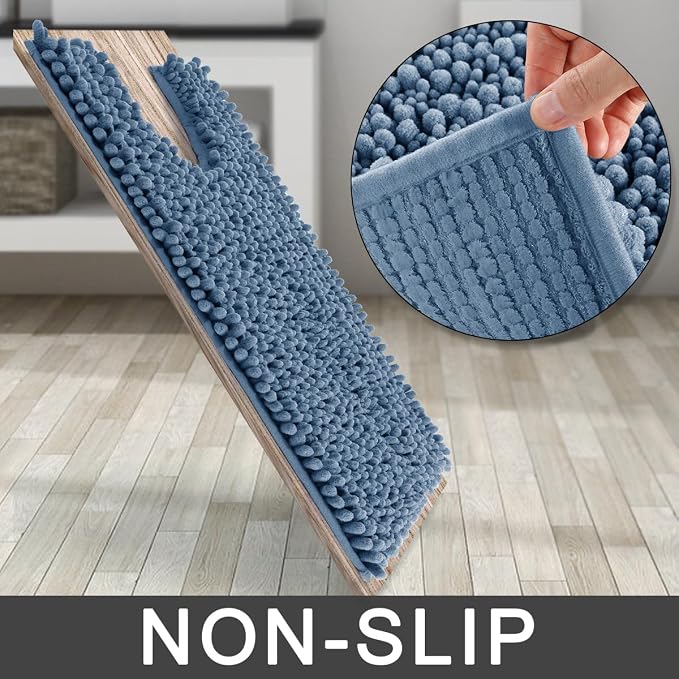 Yimobra Toilet Rug U Shaped Washable 24x24 Inch - Image 4