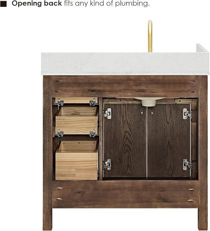 ALTAIR 36 Bathroom Vanity with Sink Mordern Freestanding Single Vanities Large - Image 8