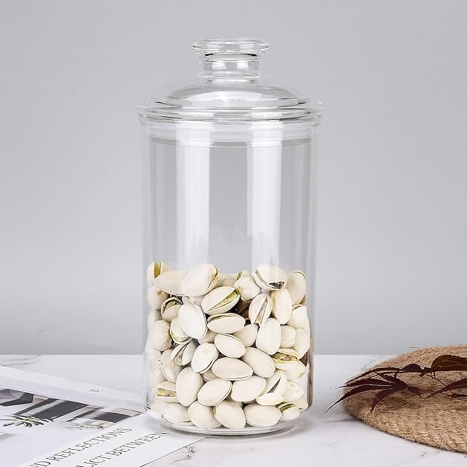 34oz Acrylic Storage Jar, Airtight Lid - Image 3