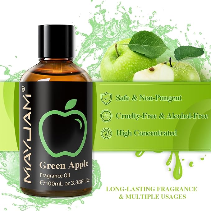 MAYJAM 3.38FL.OZ Green Apple Fragrance Oils - Image 3