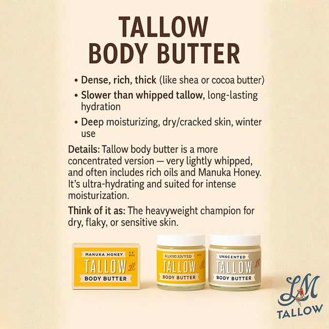 Manuka Honey + Rosehip Tallow Body Butter - Image 4