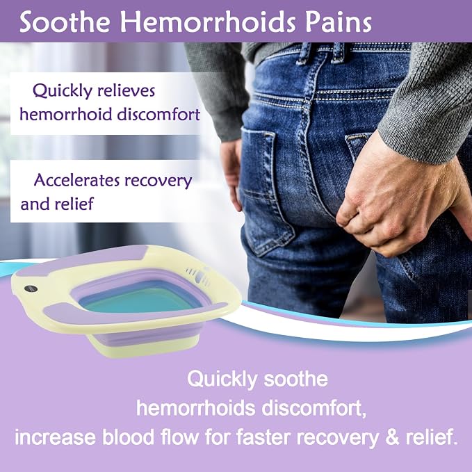 Sitz Bath, Portable Sitz Bath for Postpartum Care, Sitz Bath for Hemorrhoids - Image 3