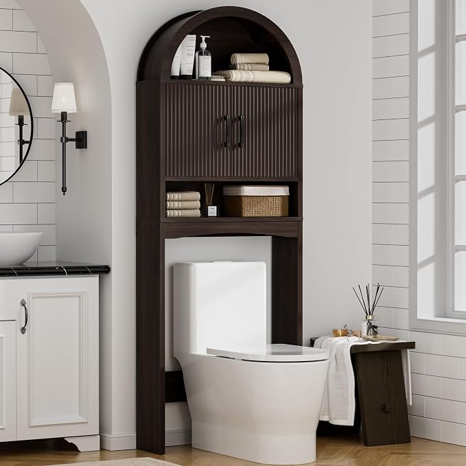 Spurgehom Over The Toilet Storage Cabinet, Bathroom Shelf Organizer Freestanding by Spurgehom