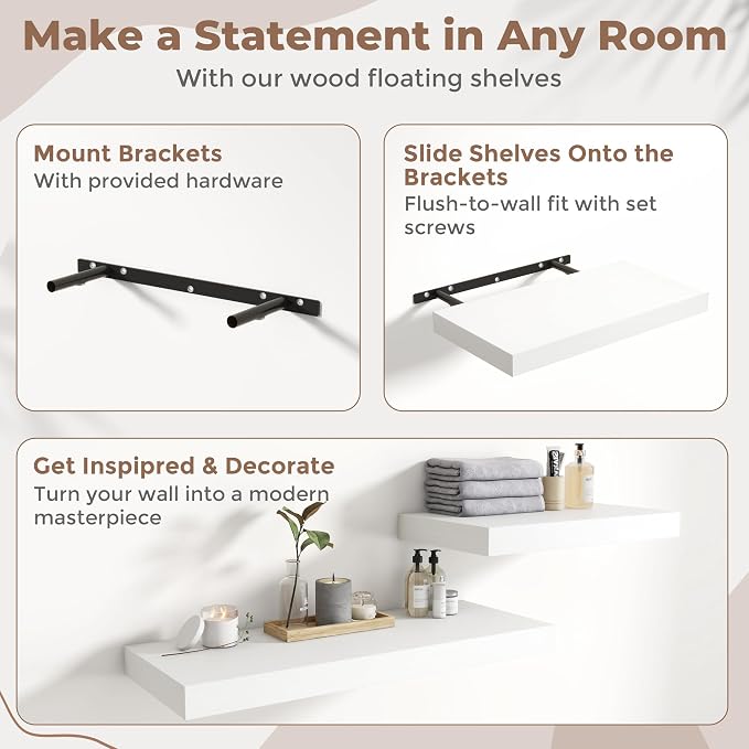 12 Inch Square Floating Shelves - Image 5