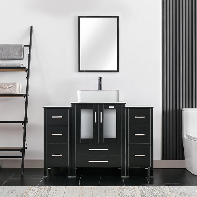 eclife 48" Modern Bathroom Vanity Sink Combo Freestanding Cabinet by eclife