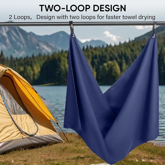 APEXUP Microfiber Travel Towel, Ultra Absorbent Quick Dry Towels, Lightweight - Image 7