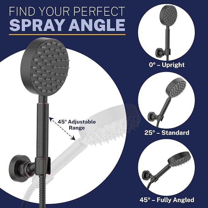 HammerHead Showers Solid Metal Handheld Showerhead Holder Wall Mount, - Image 4