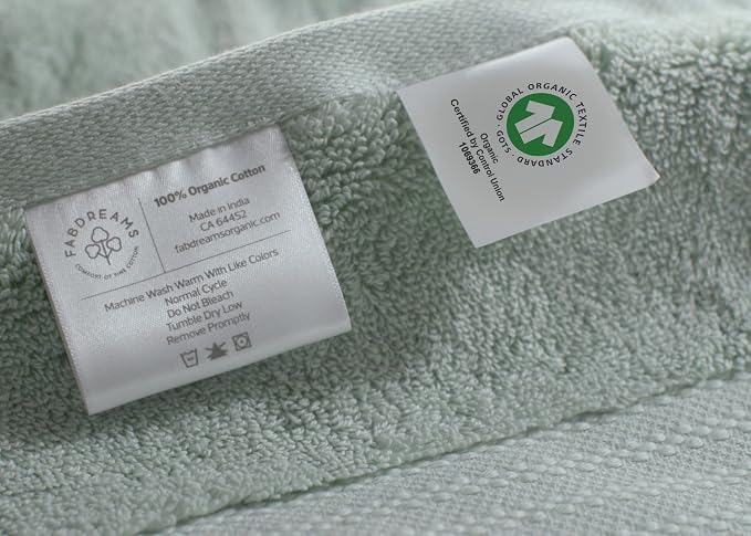 Fabdreams 100% Organic Cotton Bath Sheet Set of 2 700 GSM Oversized Towels - Image 7