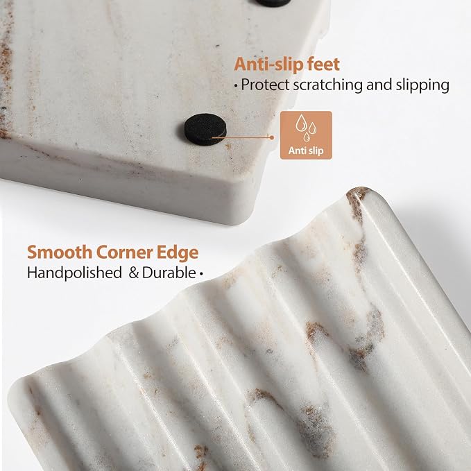 Koville Natural Marble Soap Dish - Image 5