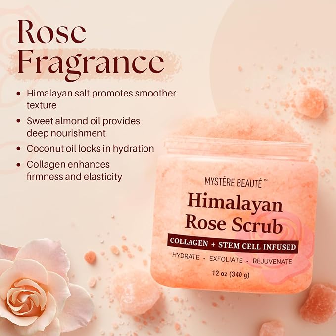 Himalayan Salt Body Scrub 12 oz - Image 3