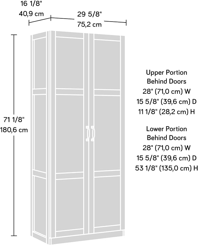 Sauder Select Storage Cabinet, Pantry Cabinet Kitchen Storage - Image 3