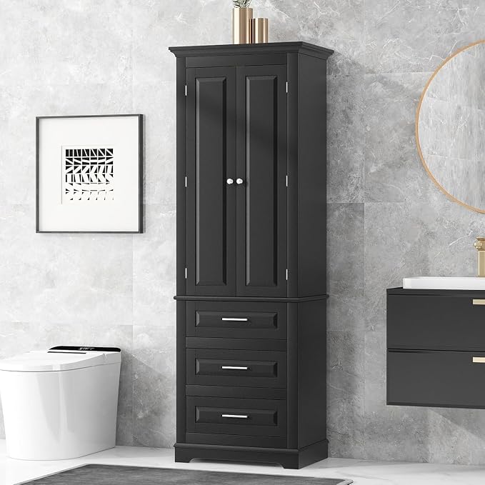 Tall Narrow Storage Cabinet - Image 3
