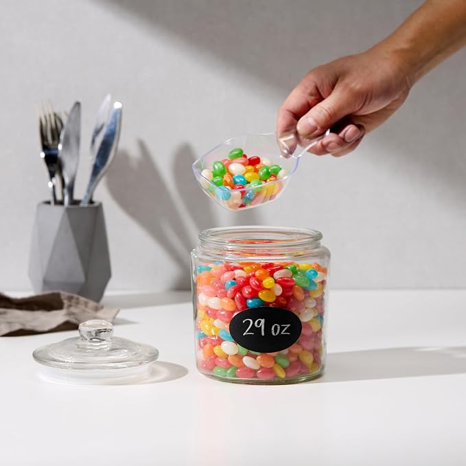 KooK Glass Storage Jars with Lids - 29oz - Image 2